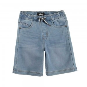 Molo Ali Shorts Pojke Soft Denim Blue | SE0000735