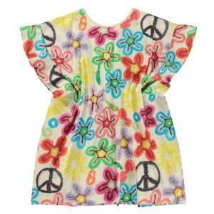 Molo Cayla Dresses Flicka Flower Peace | SE0000187