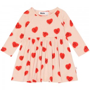 Molo Charmaine Klänningar Flicka Red Hearts_ Jersey | SE0001314