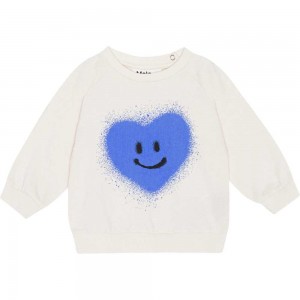 Molo Disc Sweatshirts Cardigans Pojke Blue Heart | SE0001394