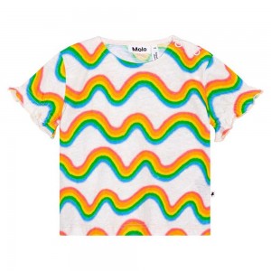 Molo Eline T Shirts Tops Flicka Rainbow Mini | SE0001435