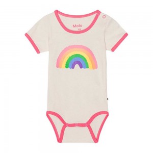 Molo Fossie Bodies Babysuits Flicka Retro Rainbow | SE0001284