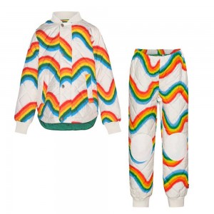 Molo Hawkins Fleece Softshell Rainbow Big | SE0000145