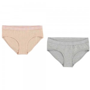 Molo Jana 2-Pack Underwear Nightwear Flicka Cameo Grey Mel_ | SE0000625