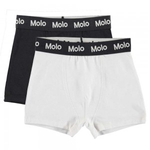 Molo Justin 2-pack Underwear Nightwear Pojke Black White | SE0000890