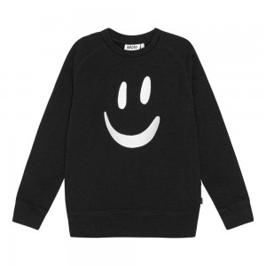 Molo Mike Sweatshirts Cardigans Flicka Black | SE0000487