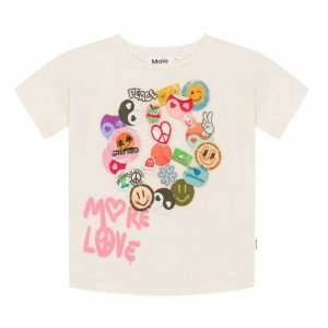 Molo Raeesa T Shirts Tops Flicka Stick With Love | SE0000562