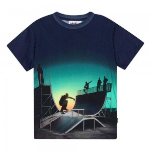 Molo Rame T Shirts Tops Pojke Halfpipe Universe | SE0000821