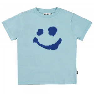 Molo Rame T Shirts Tops Pojke Water Smile | SE0000866