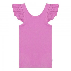 Molo Ranja T Shirts Tops Flicka Purple Pink | SE0000535