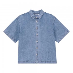 Molo Richie Skjortor Pojke Bleach Denim | SE0000683