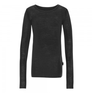 Molo Rihanna Wool T Shirts Tops Flicka Black | SE0000555