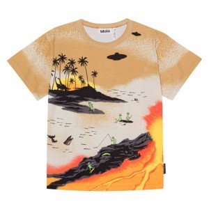 Molo Riley T Shirts Tops Pojke Alien Tourists | SE0000806