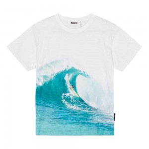 Molo Riley T Shirts Tops Pojke Big Wave | SE0000812