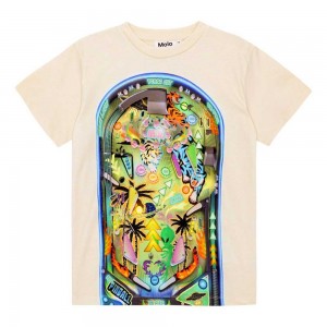 Molo Riley T Shirts Tops Pojke Pinball Light | SE0000793