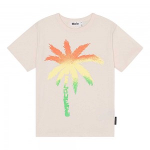 Molo Riley T Shirts Tops Pojke Spray Palm | SE0000769