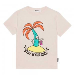 Molo Riley T Shirts Tops Pojke Thirsty Palmtree | SE0000775