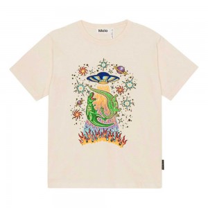 Molo Riley T Shirts Tops Pojke UFO And Dinos | SE0000835