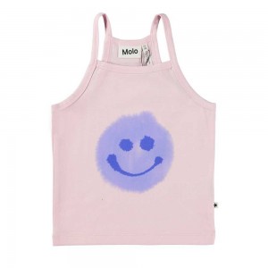 Molo Ronja T Shirts Tops Flicka Lilac Smile | SE0000185