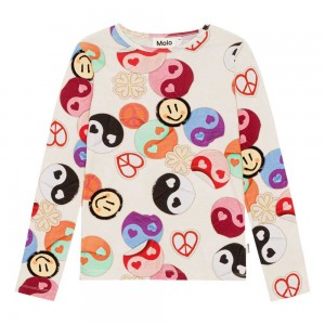 Molo Rose T Shirts Tops Flicka Yin Yang | SE0000558