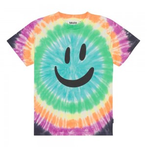 Molo Roxo T Shirts Tops Pojke Smiling Colours | SE0000831