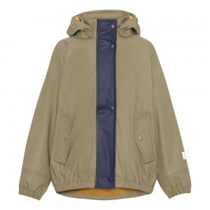 Molo Zan Regnkläder Khaki Green Block | SE0000120