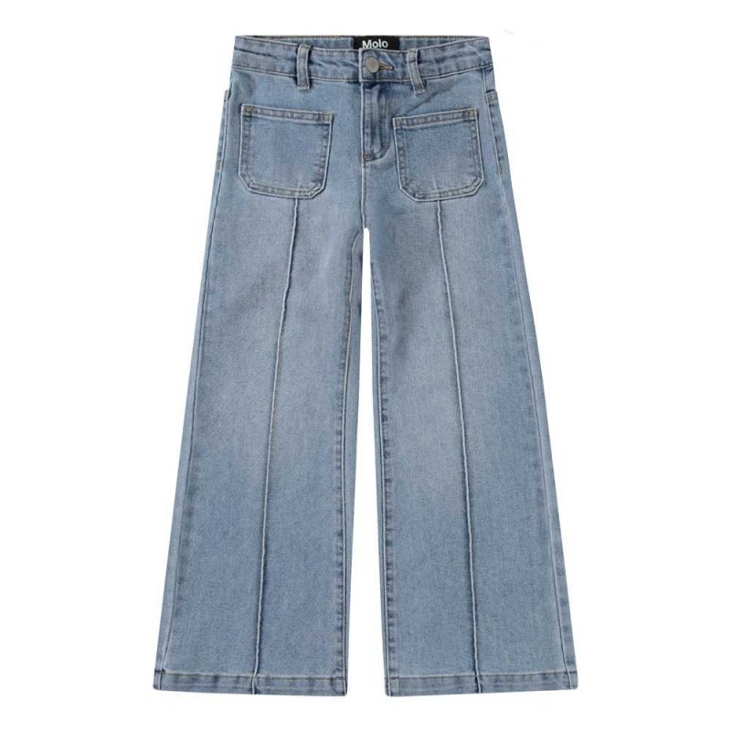 Molo Adina Byxor & Jeans Flicka Light Blue Denim | SE0000346