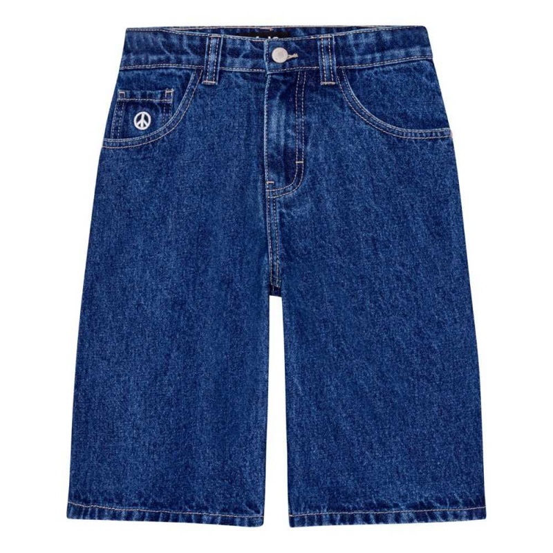 Molo Alpha Shorts Pojke Blue Denim | SE0000732