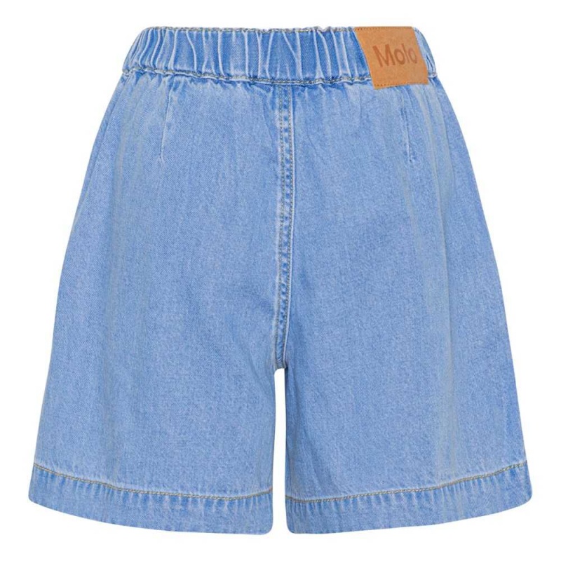 Molo Amari Shorts Flicka Summer Wash Indigo | SE0000421