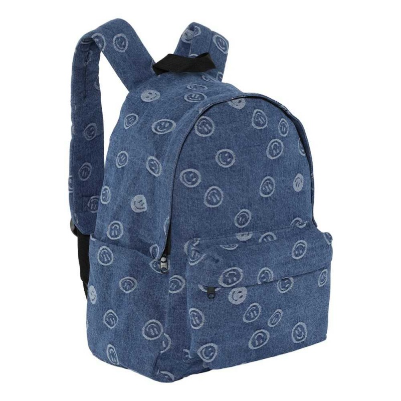 Molo Backpack Denim Bags Blue Happiness | SE0000898