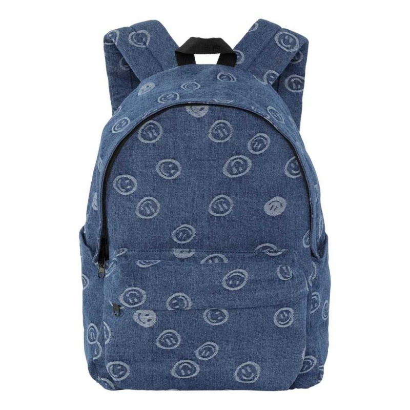 Molo Backpack Denim Bags Blue Happiness | SE0000898