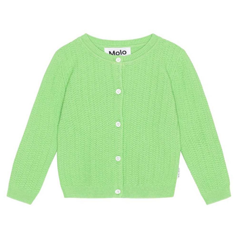 Molo Blake Sweatshirts Cardigans Pojke Grass Green | SE0001319