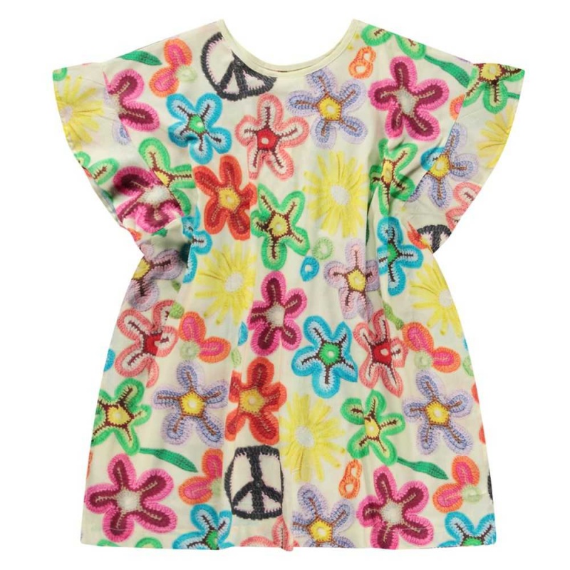 Molo Cayla Dresses Flicka Flower Peace | SE0000187