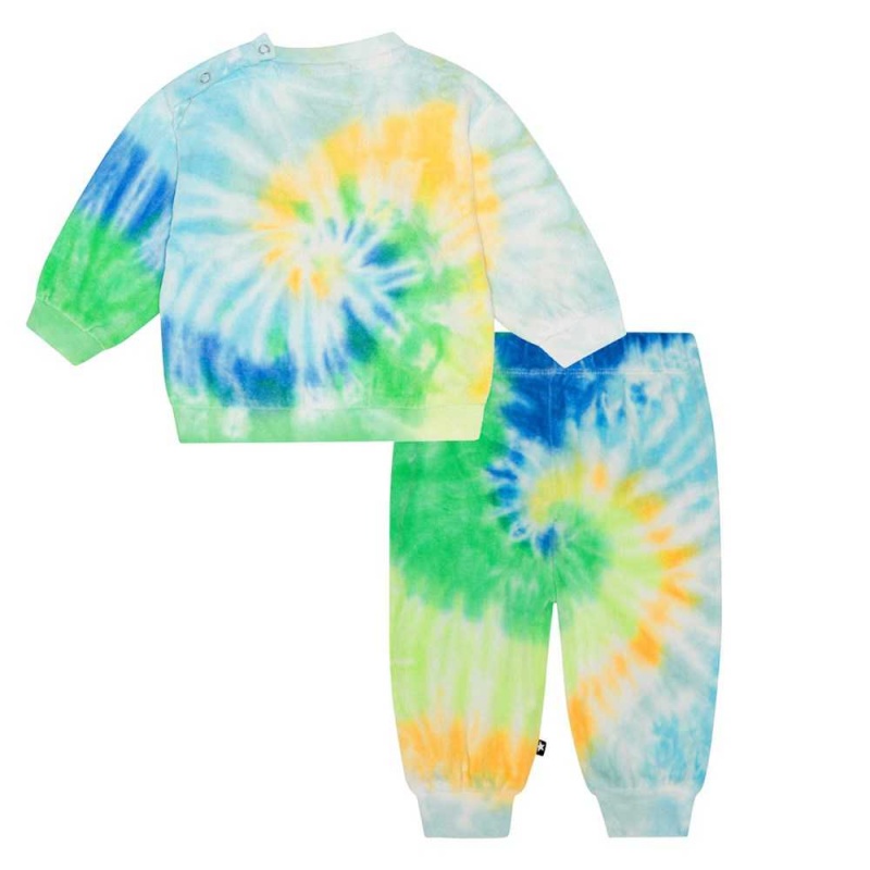 Molo Dear Set Sweatshirts Cardigans Pojke Tie Dye Melody | SE0001397