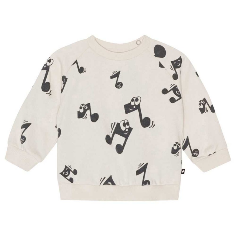 Molo Disc Sweatshirts Cardigans Flicka Happy Notes | SE0001404