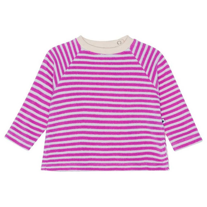 Molo Dora Sweatshirts Cardigans Flicka Purple Shell Stripe | SE0001400