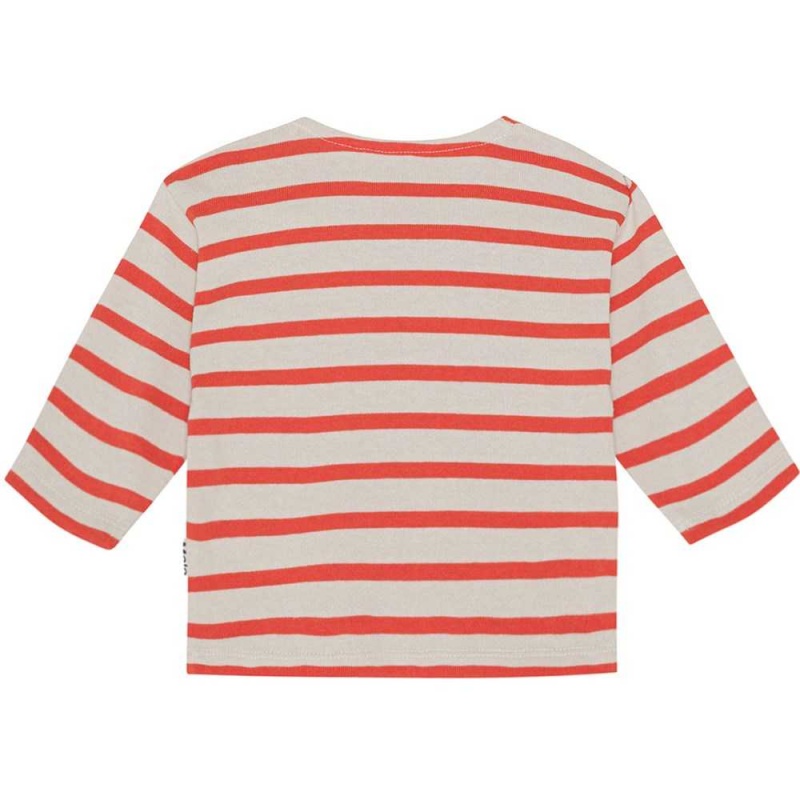 Molo Edarko T Shirts Tops Pojke Shell Red Stripe | SE0001426