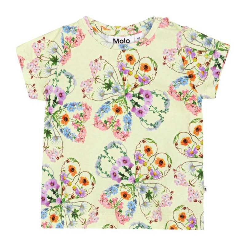 Molo Elly T Shirts Tops Flicka Flower Love | SE0001428