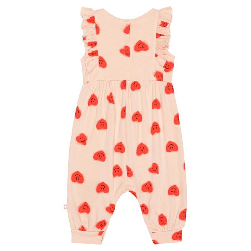 Molo Fallon Bodies Babysuits Flicka Red Hearts_ Jersey | SE0001283