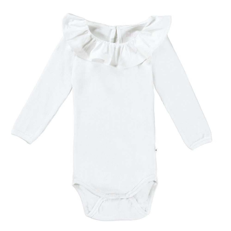 Molo Faye Bodies Babysuits Flicka White | SE0001273