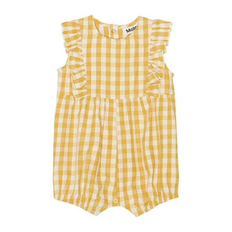 Molo Felicia Bodies Babysuits Flicka Honey Check | SE0001270