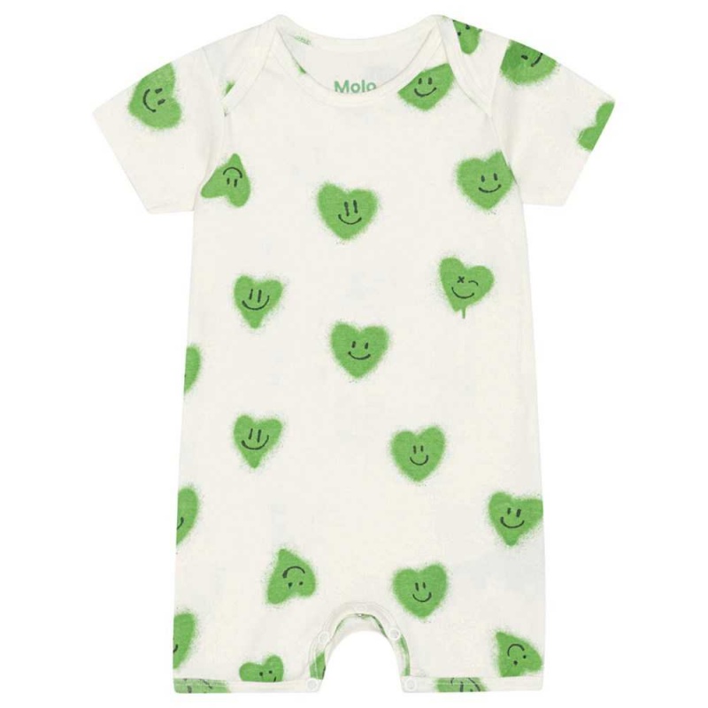 Molo Free Bodies Babysuits Pojke Hearts | SE0001249