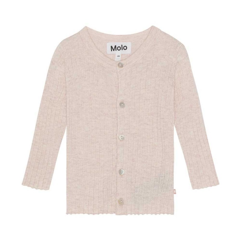 Molo Georgette Sweatshirts Cardigans Pojke Rose Melange | SE0001321