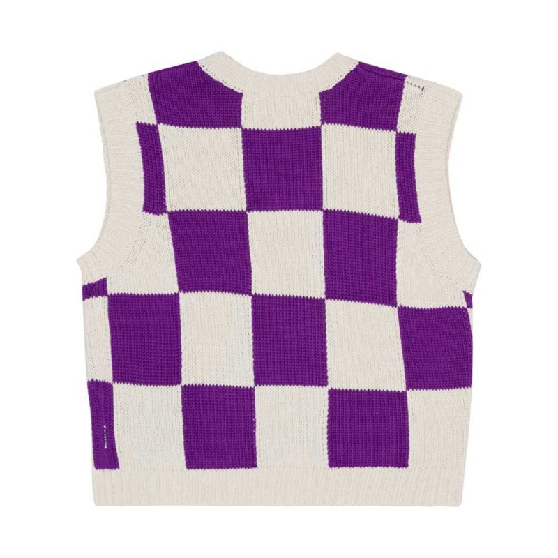 Molo Gitta Sweatshirts Cardigans Flicka Purple Shell Check | SE0000311