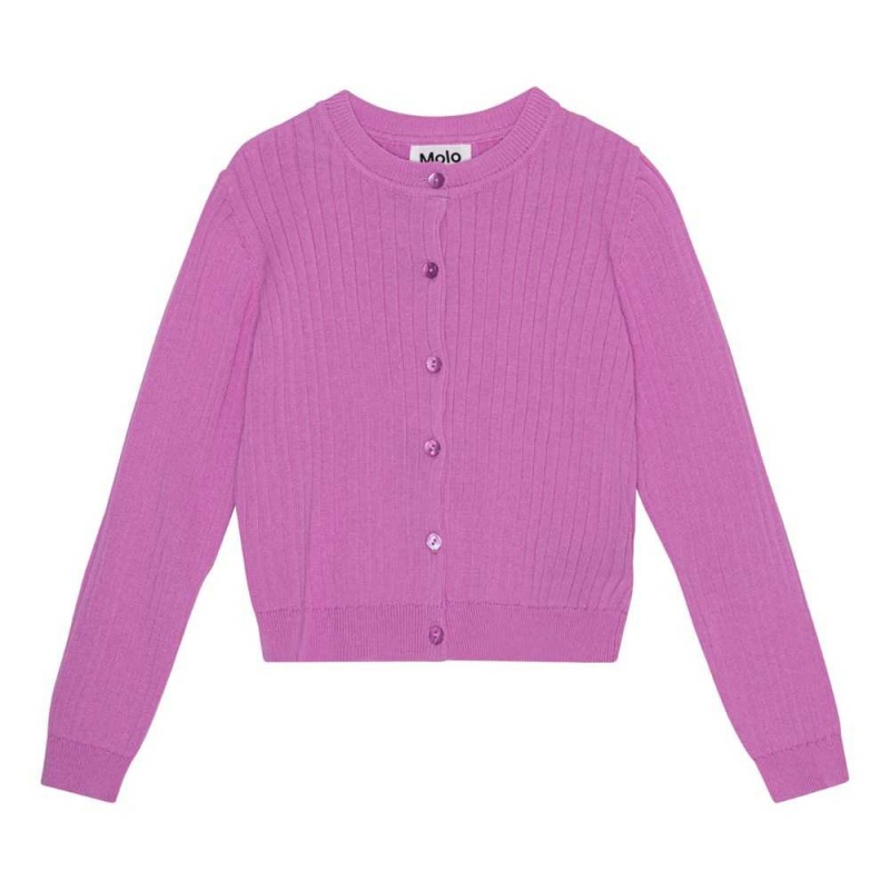 Molo Gloria Sweatshirts Cardigans Flicka Purple Pink | SE0000301