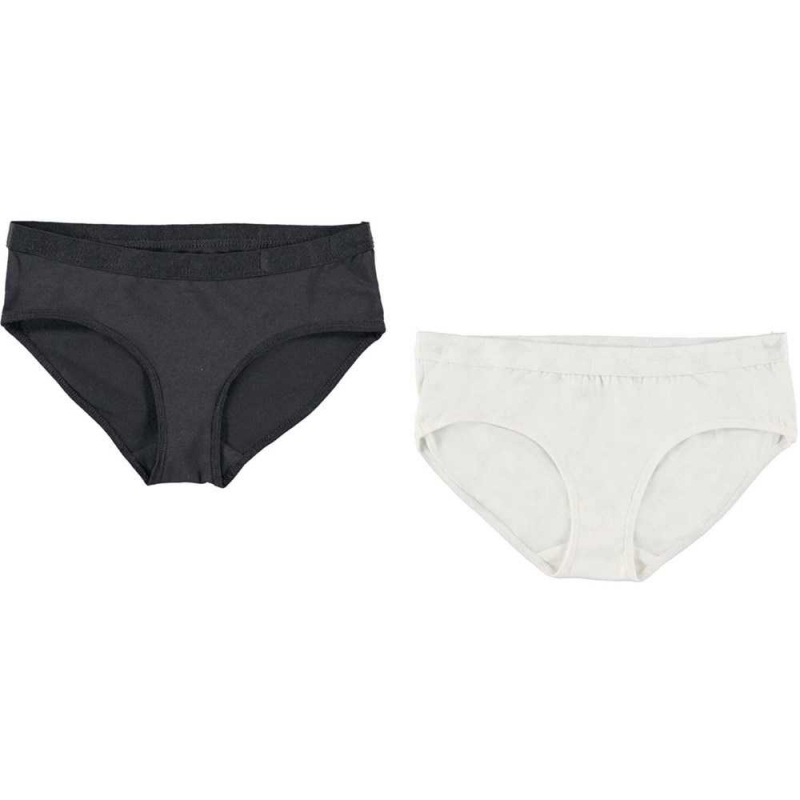 Molo Jana 2-Pack Underwear Nightwear Flicka Black White | SE0000622