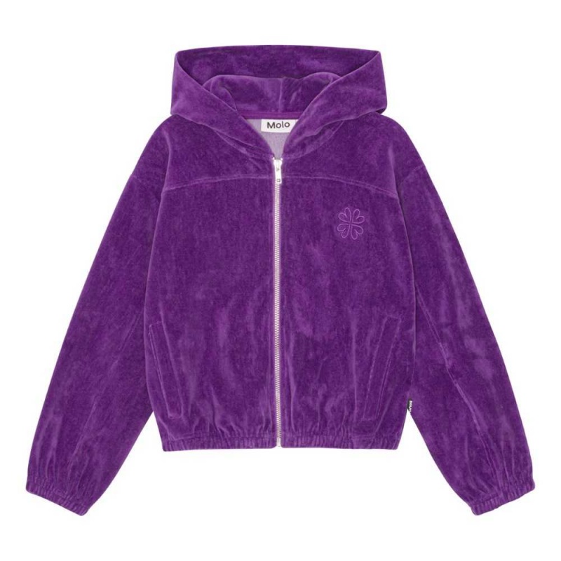 Molo Madeleine Sweatshirts Cardigans Flicka Purple Dusk | SE0000486