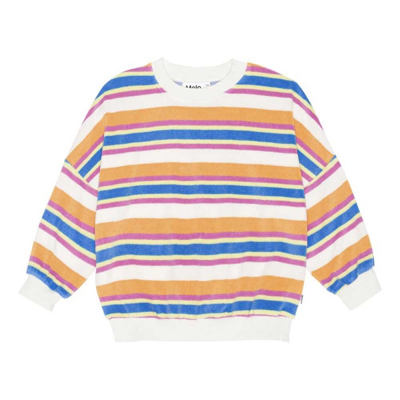 Molo Marika Sweatshirts Cardigans Flicka Artist Stripe | SE0000474