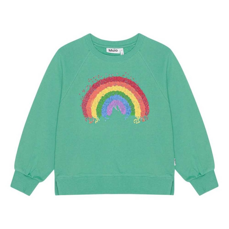 Molo Marilee Sweatshirts Cardigans Flicka Chalk Green | SE0000475