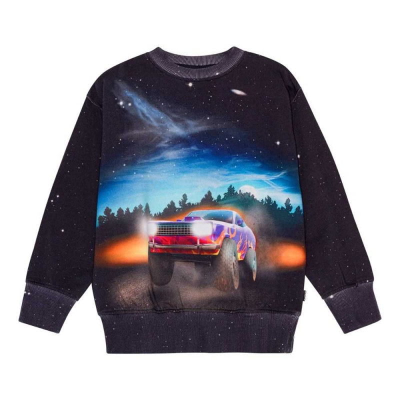 Molo Mattis Sweatshirts Cardigans Pojke Flame Car | SE0000761